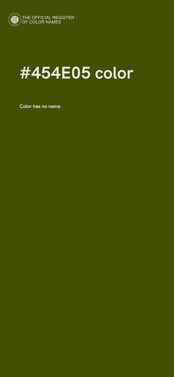 #454E05 color image