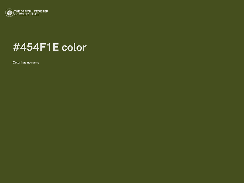 #454F1E color image