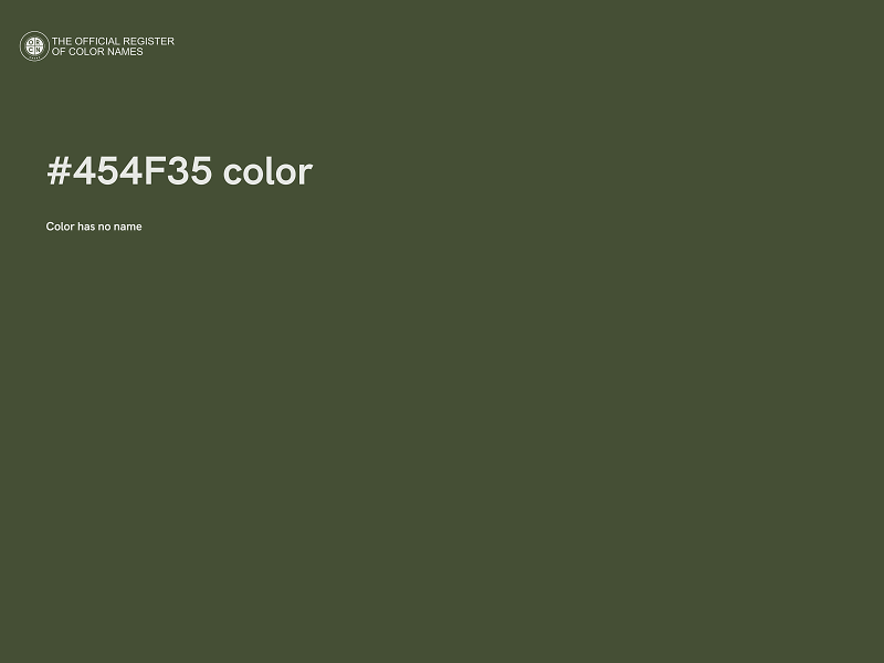 #454F35 color image