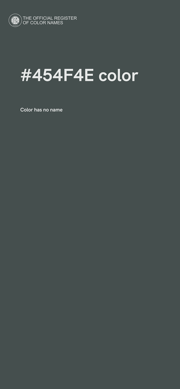#454F4E color image