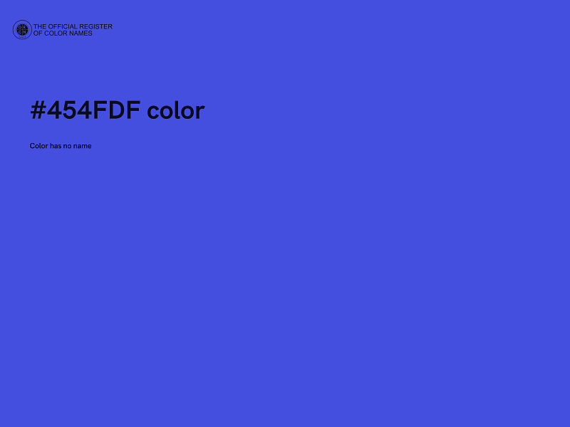 #454FDF color image