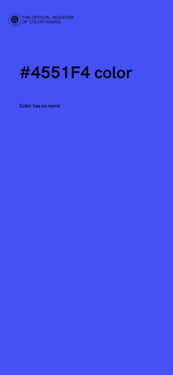 #4551F4 color image