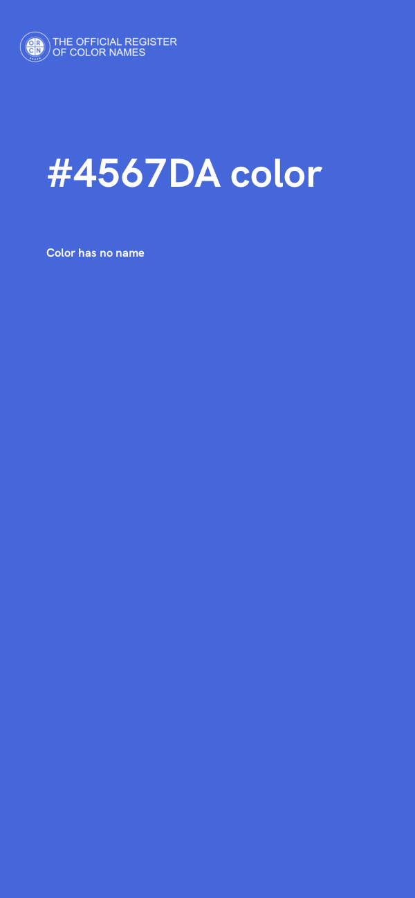 #4567DA color image