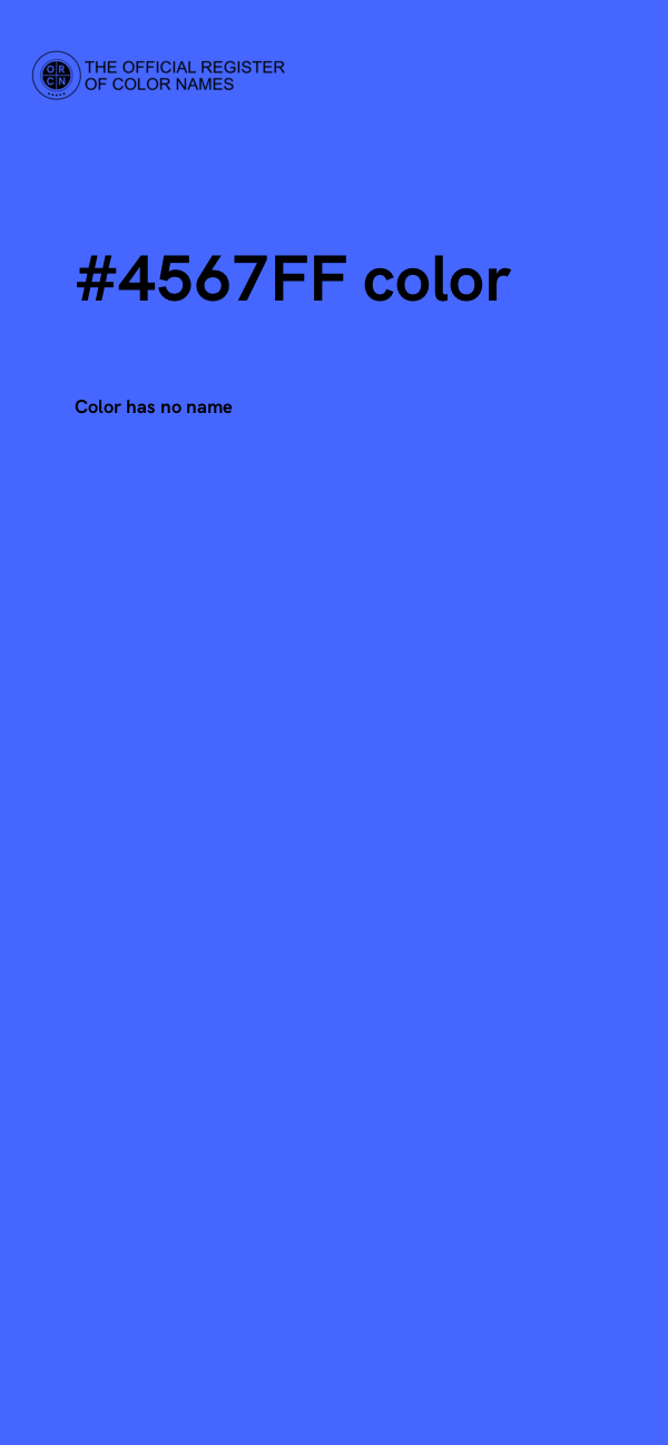 #4567FF color image