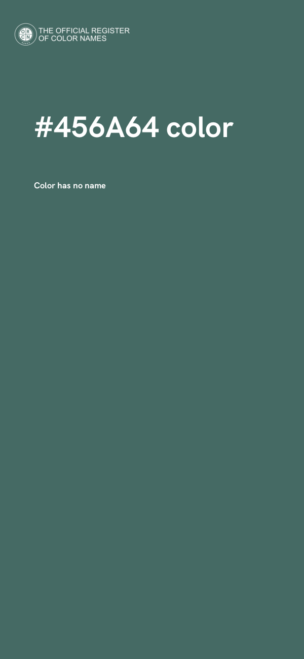 #456A64 color image