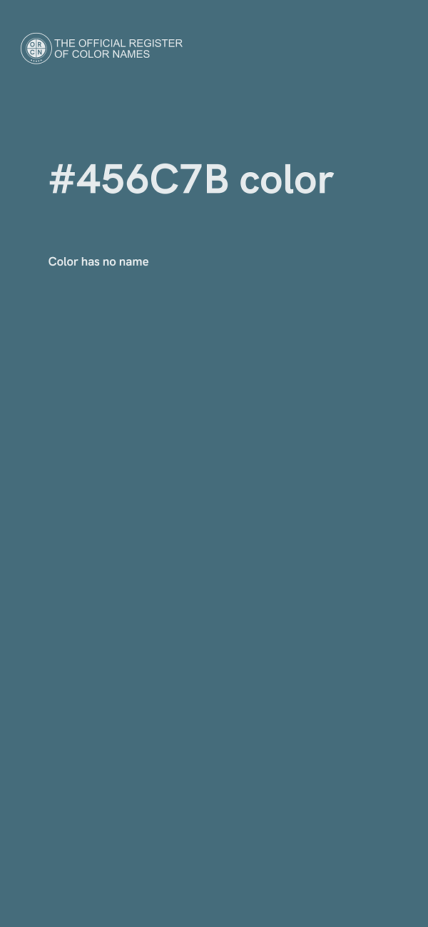 #456C7B color image