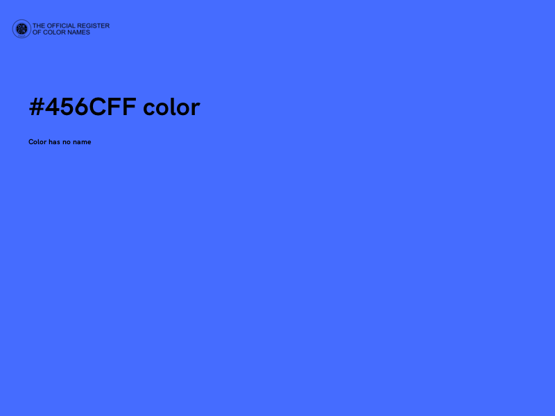 #456CFF color image