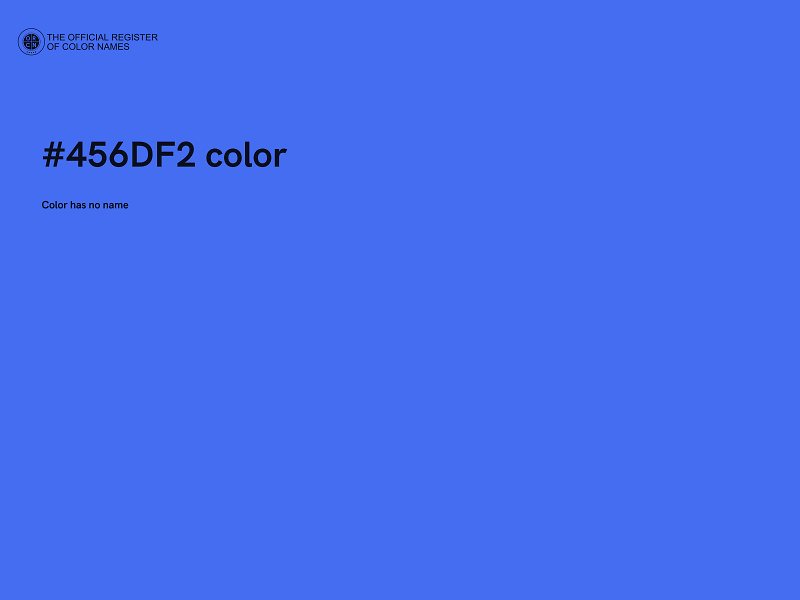 #456DF2 color image