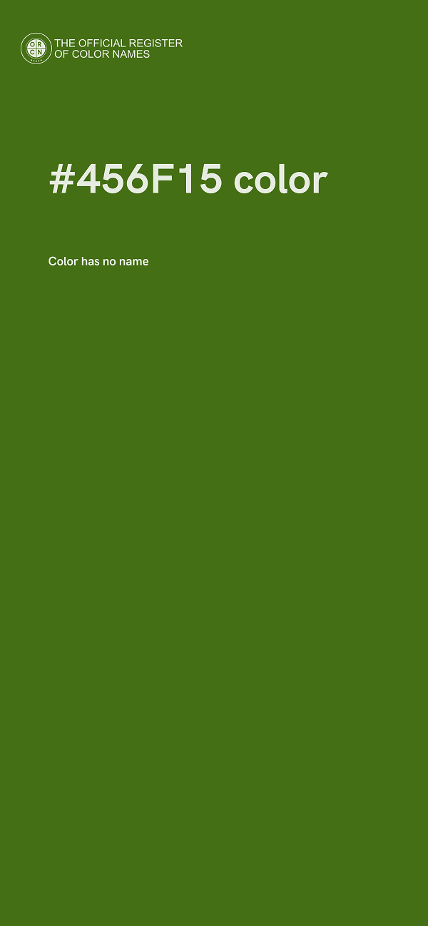 #456F15 color image