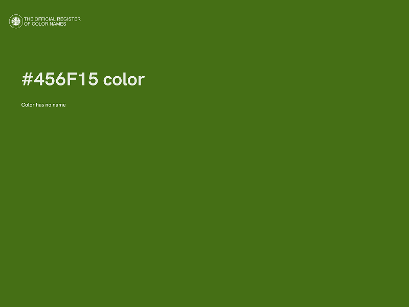 #456F15 color image