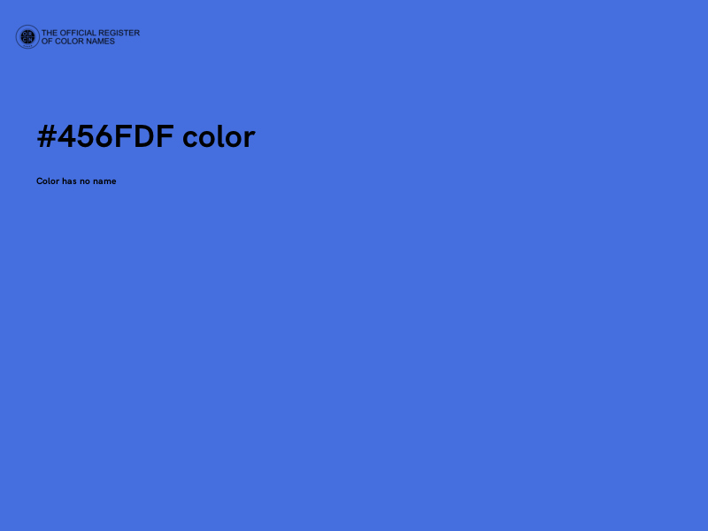 #456FDF color image