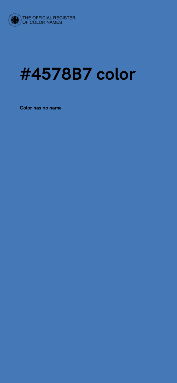 #4578B7 color image