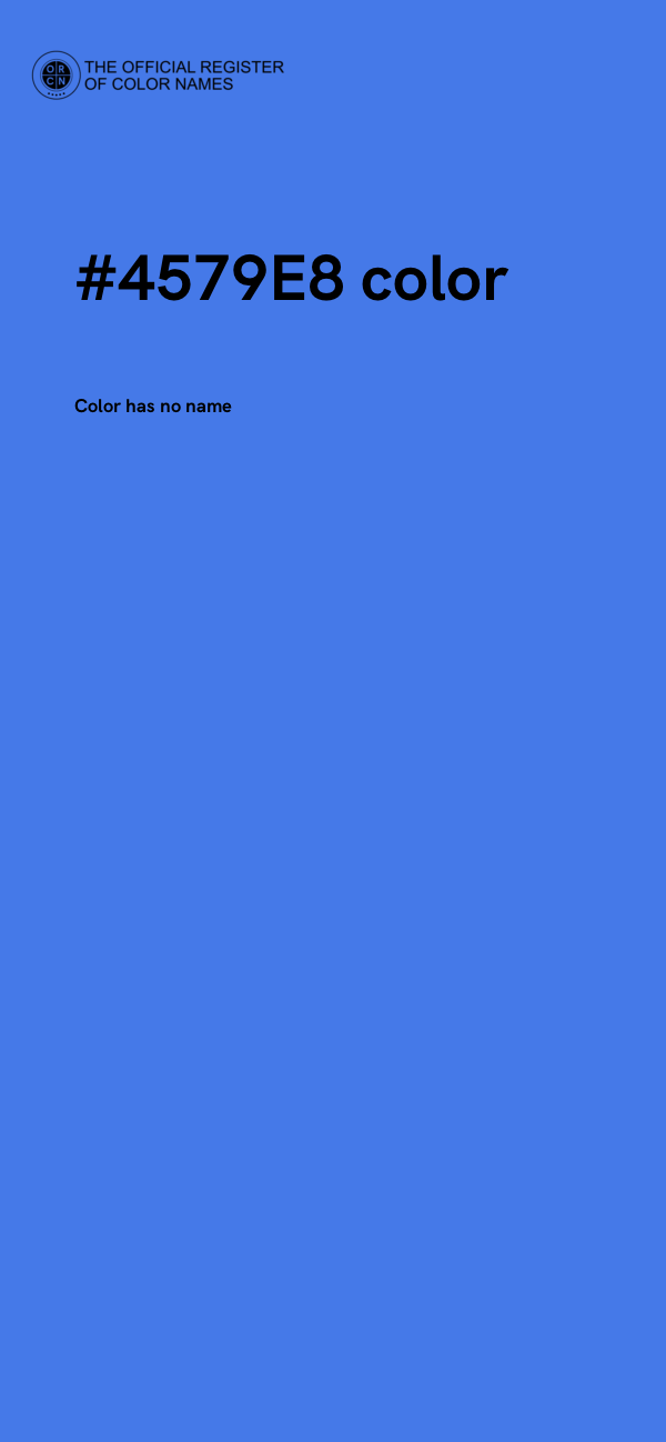 #4579E8 color image