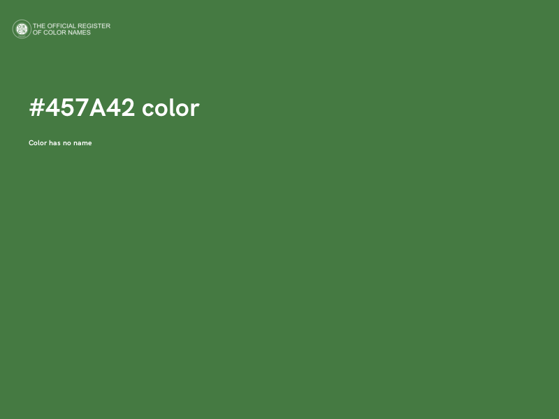 #457A42 color image