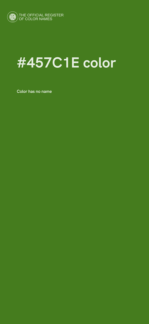 #457C1E color image