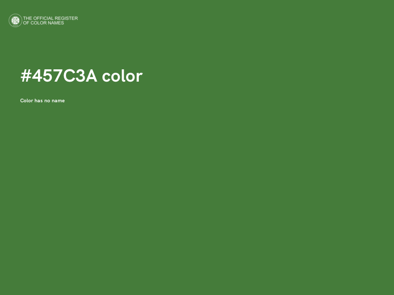 #457C3A color image