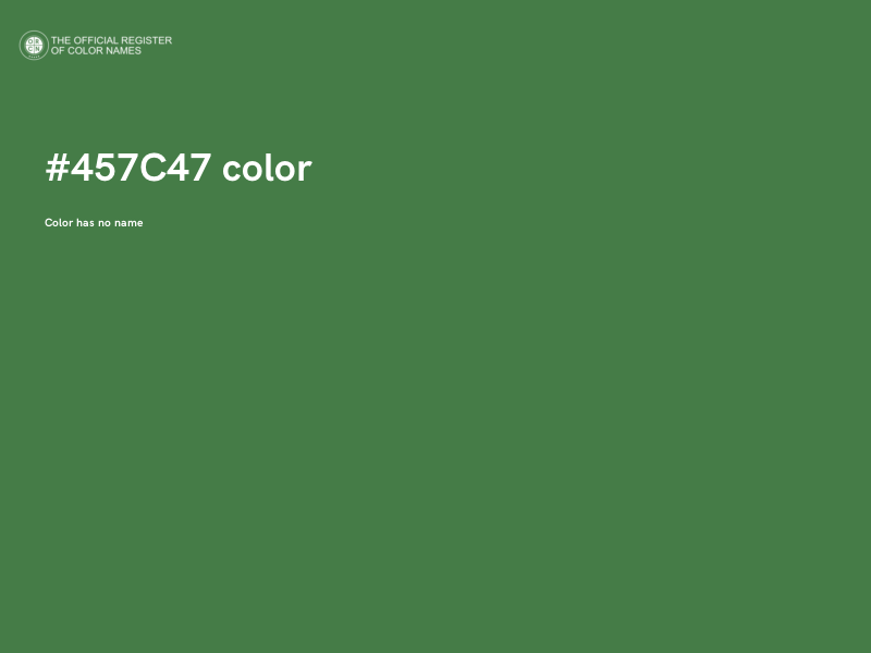 #457C47 color image