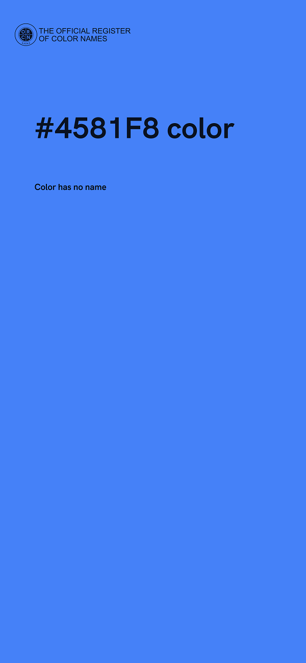 #4581F8 color image