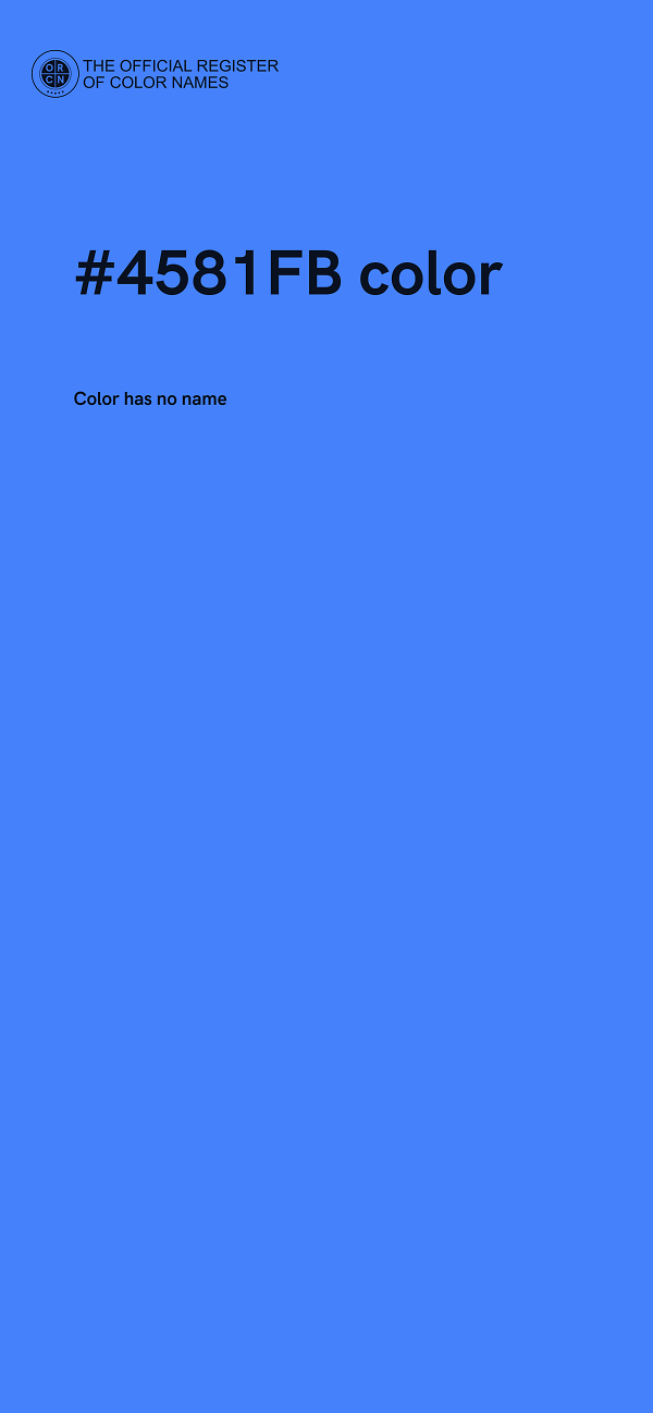 #4581FB color image