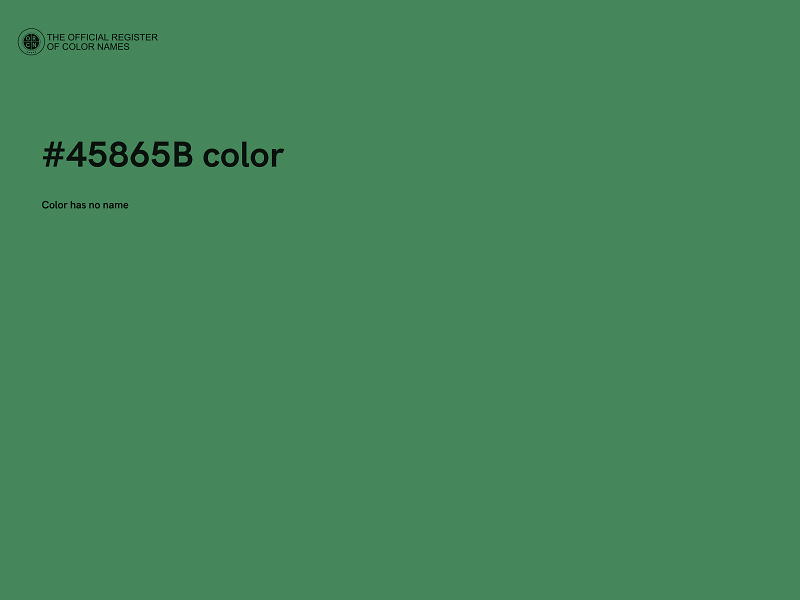 #45865B color image