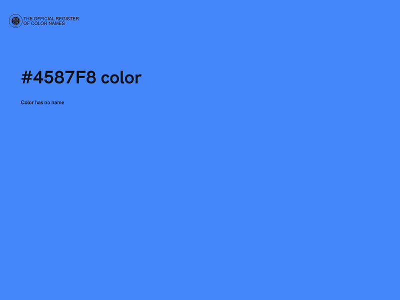 #4587F8 color image