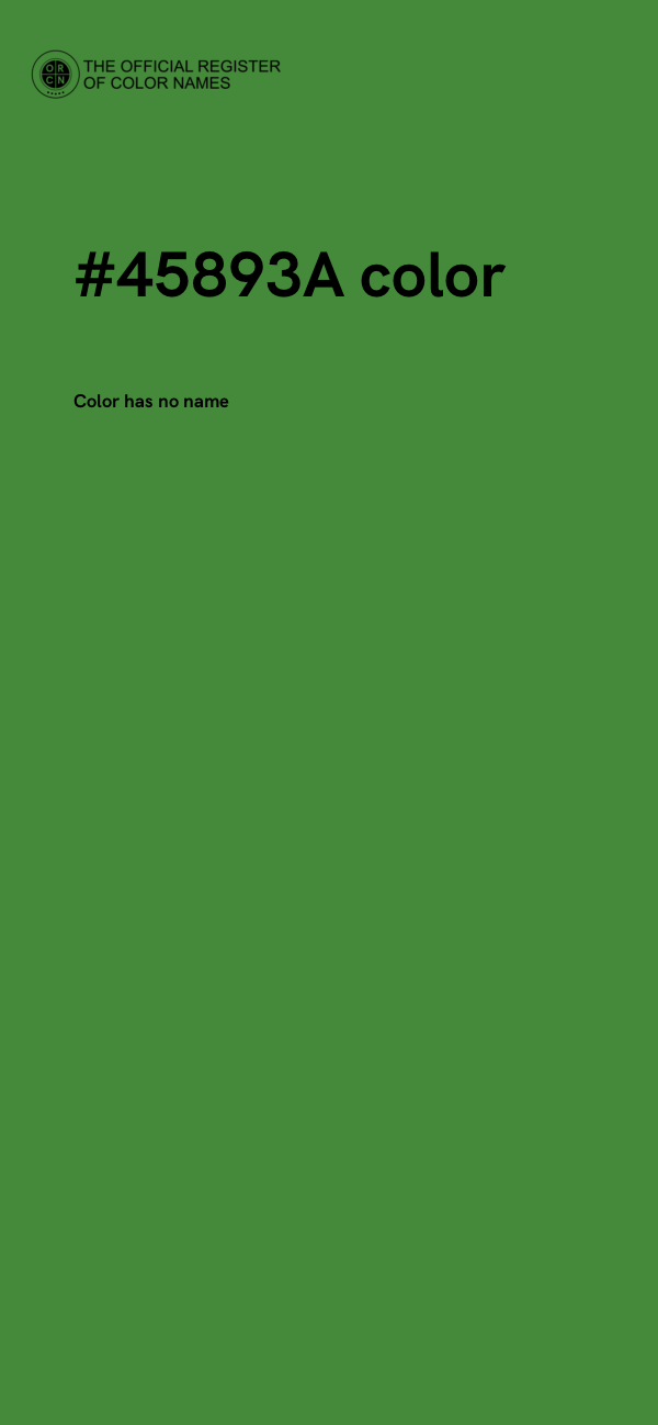 #45893A color image