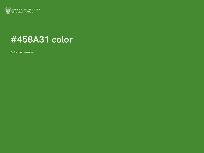 #458A31 color image