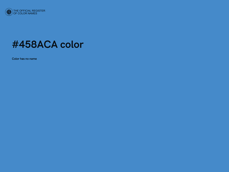 #458ACA color image