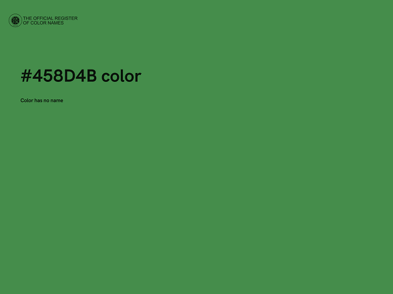 #458D4B color image