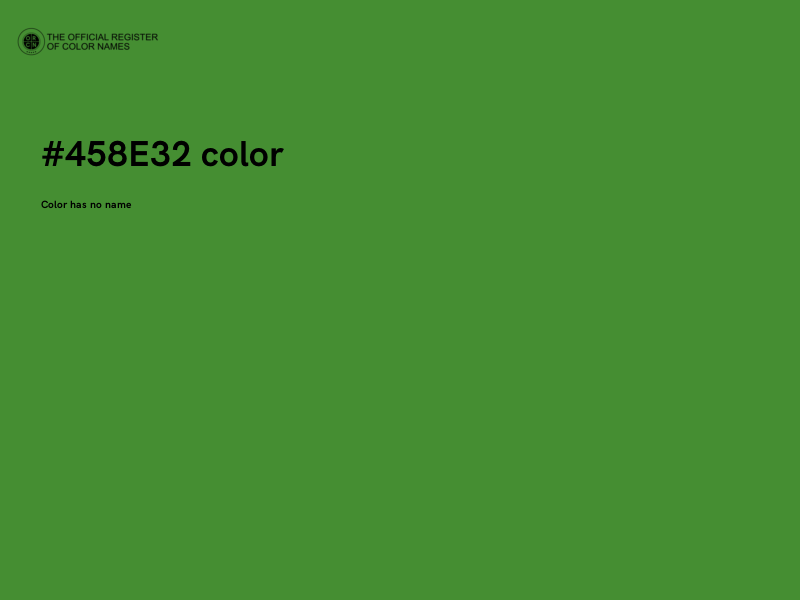 #458E32 color image