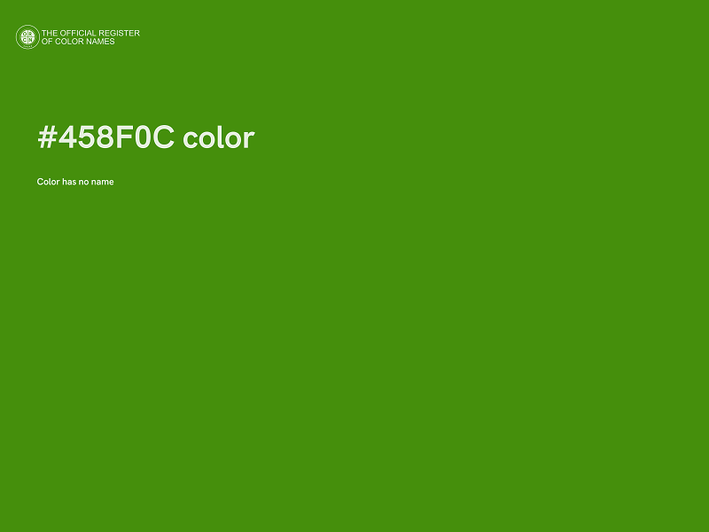 #458F0C color image