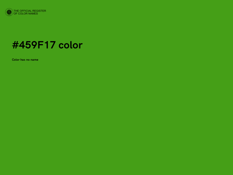 #459F17 color image
