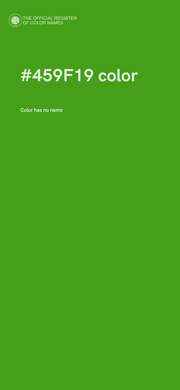 #459F19 color image