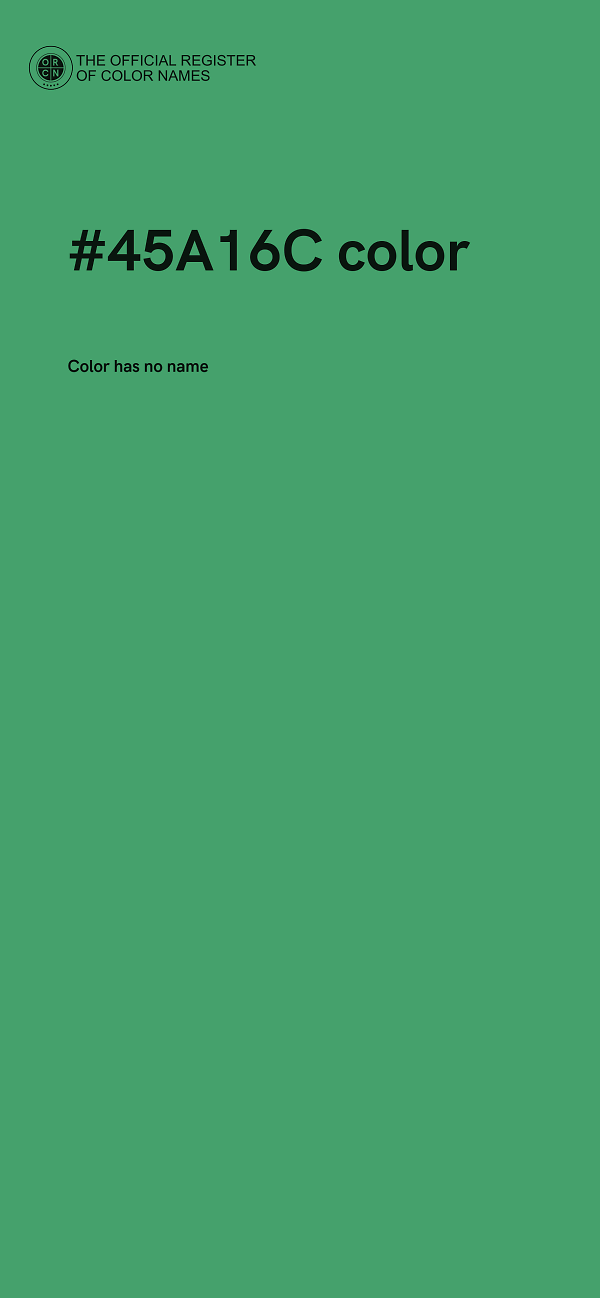 #45A16C color image