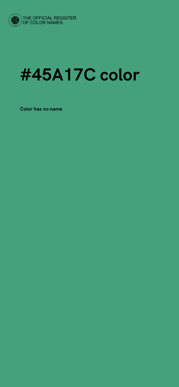 #45A17C color image