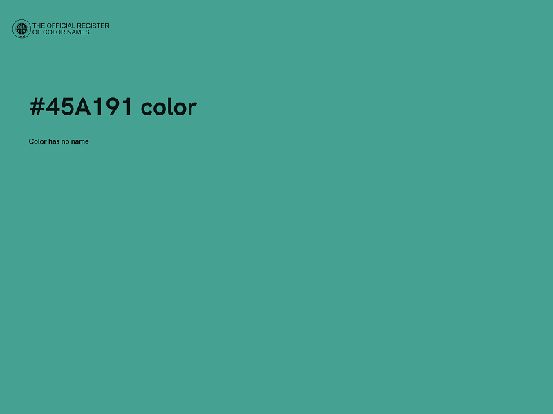 #45A191 color image