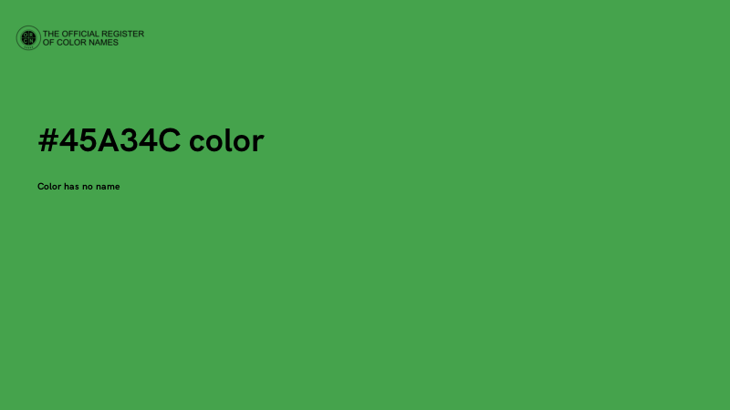 #45A34C color image