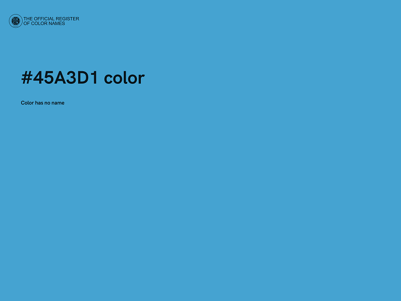 #45A3D1 color image