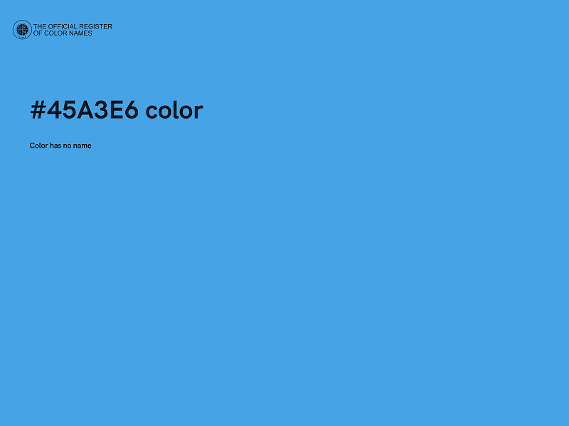 #45A3E6 color image