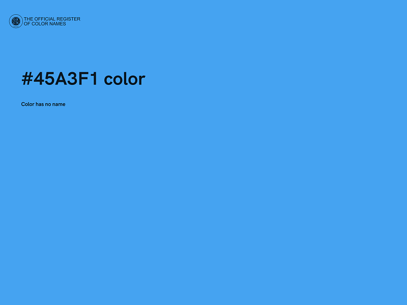 #45A3F1 color image