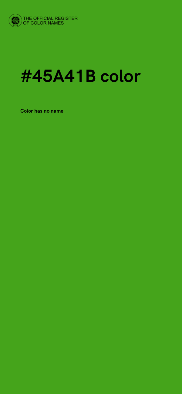 #45A41B color image