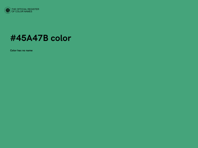 #45A47B color image