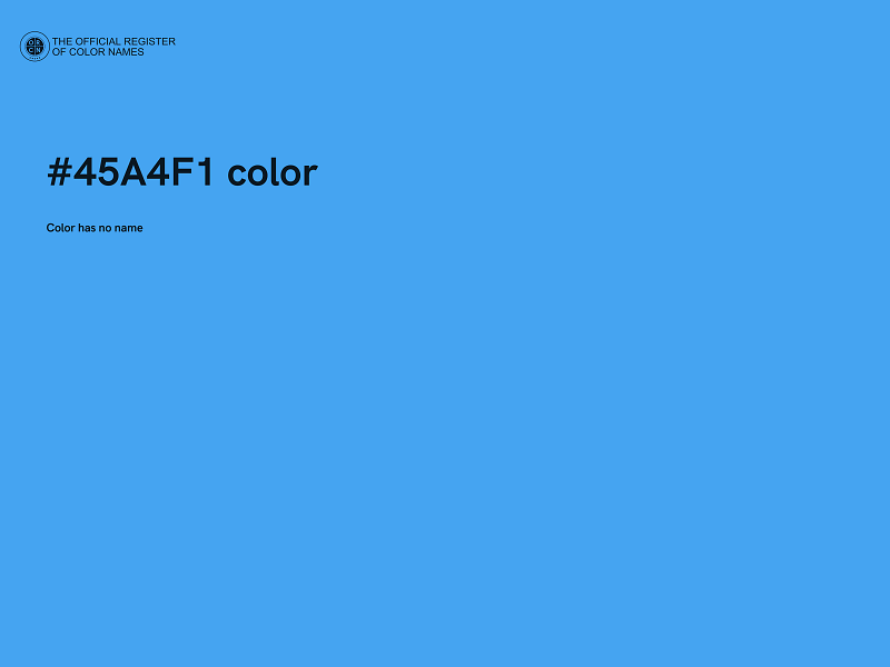 #45A4F1 color image