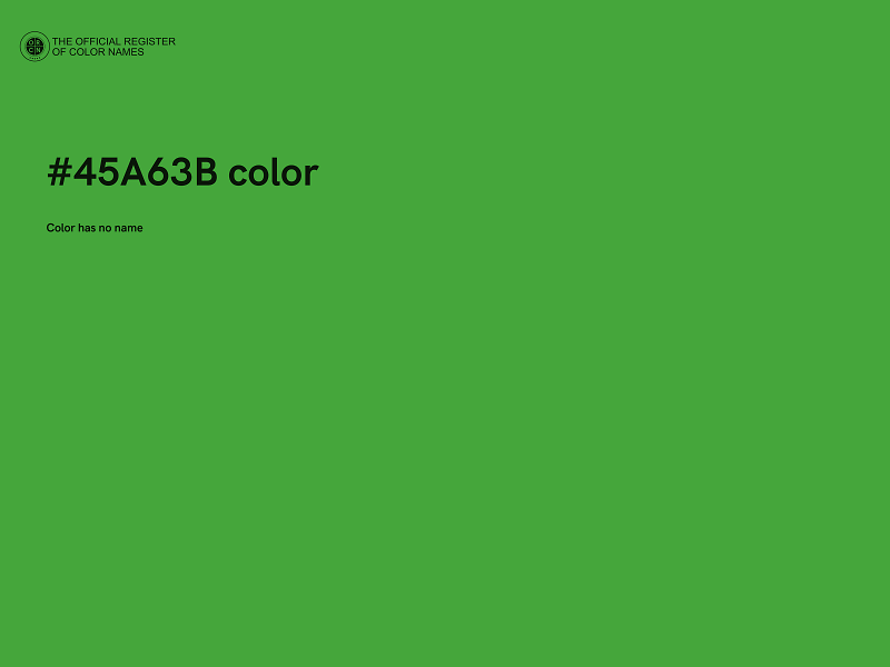 #45A63B color image