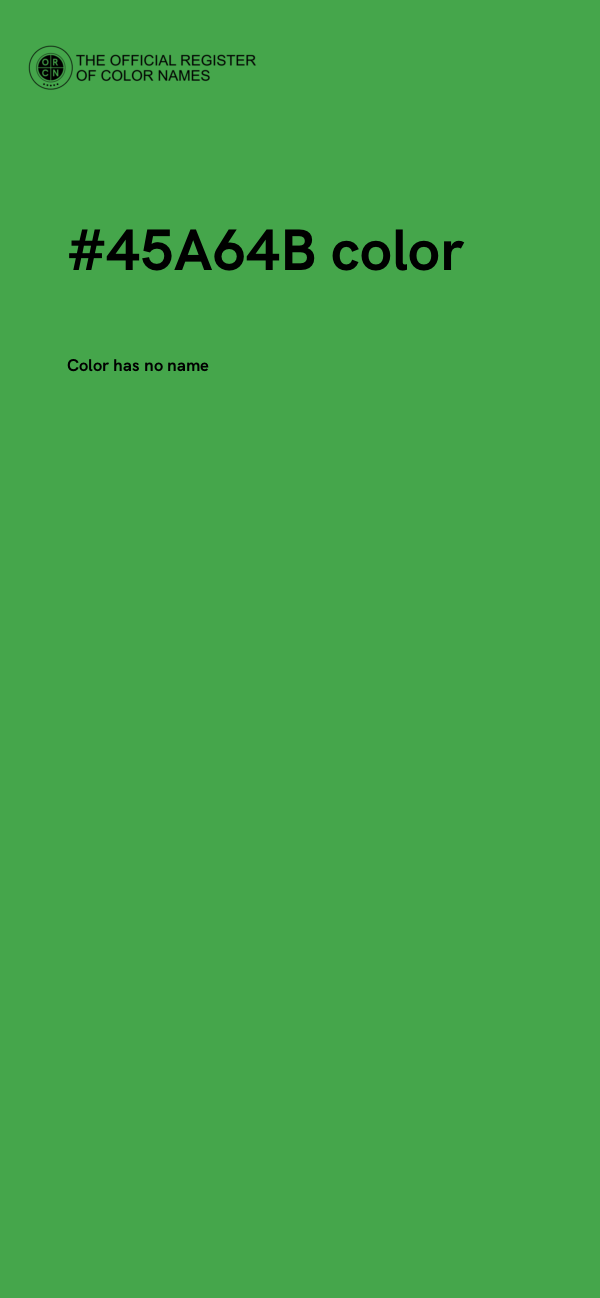 #45A64B color image