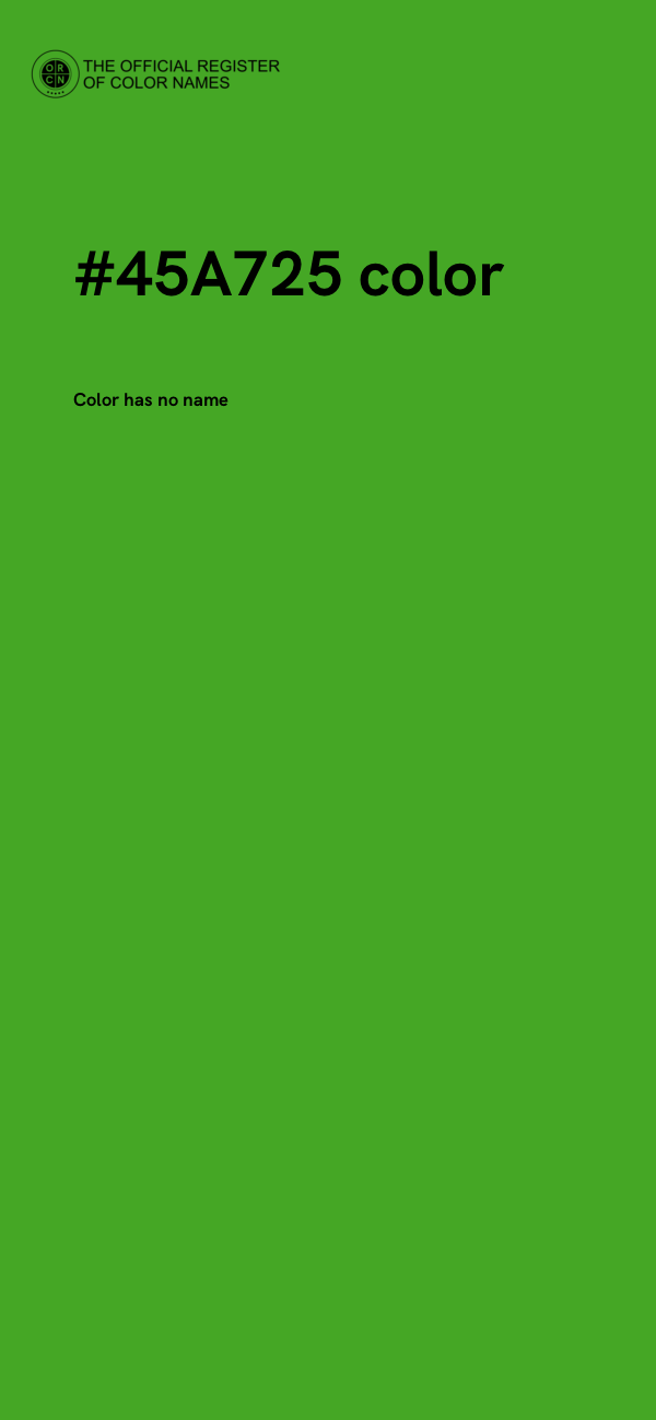 #45A725 color image