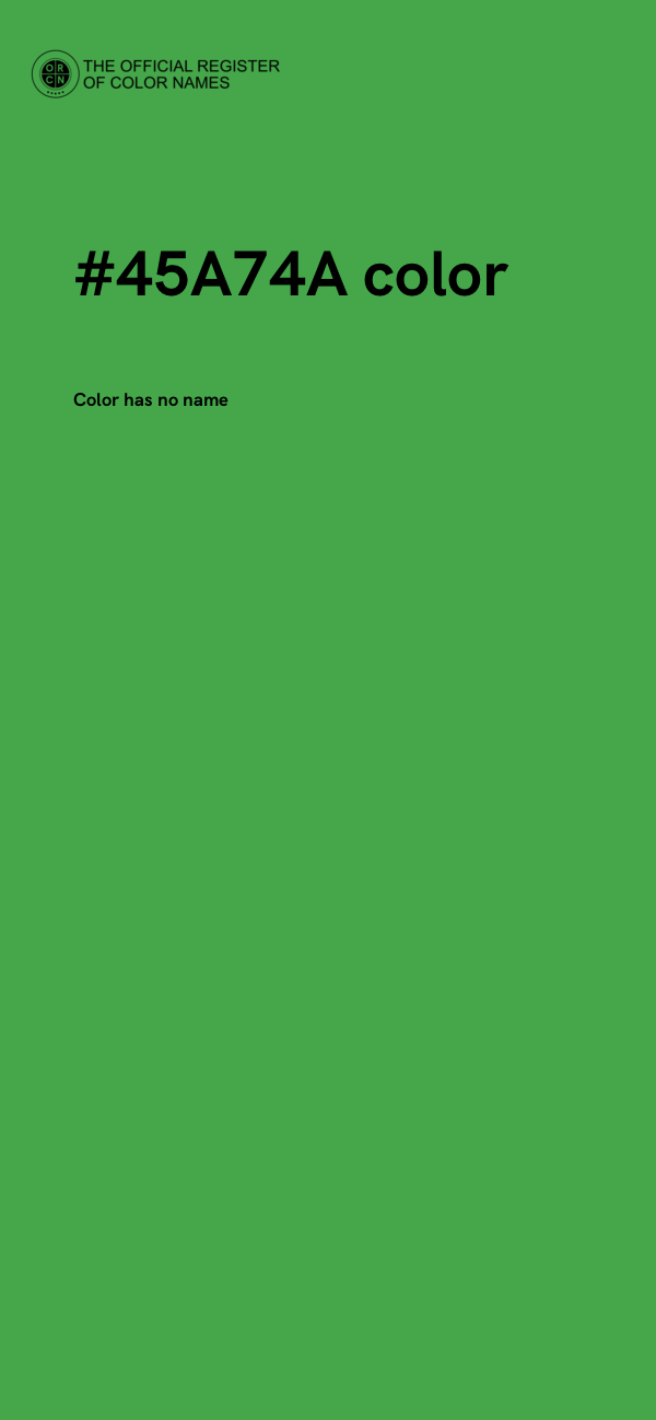 #45A74A color image