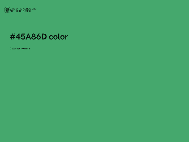 #45A86D color image