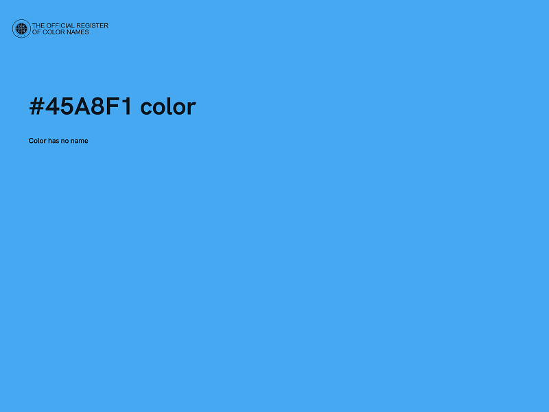 #45A8F1 color image