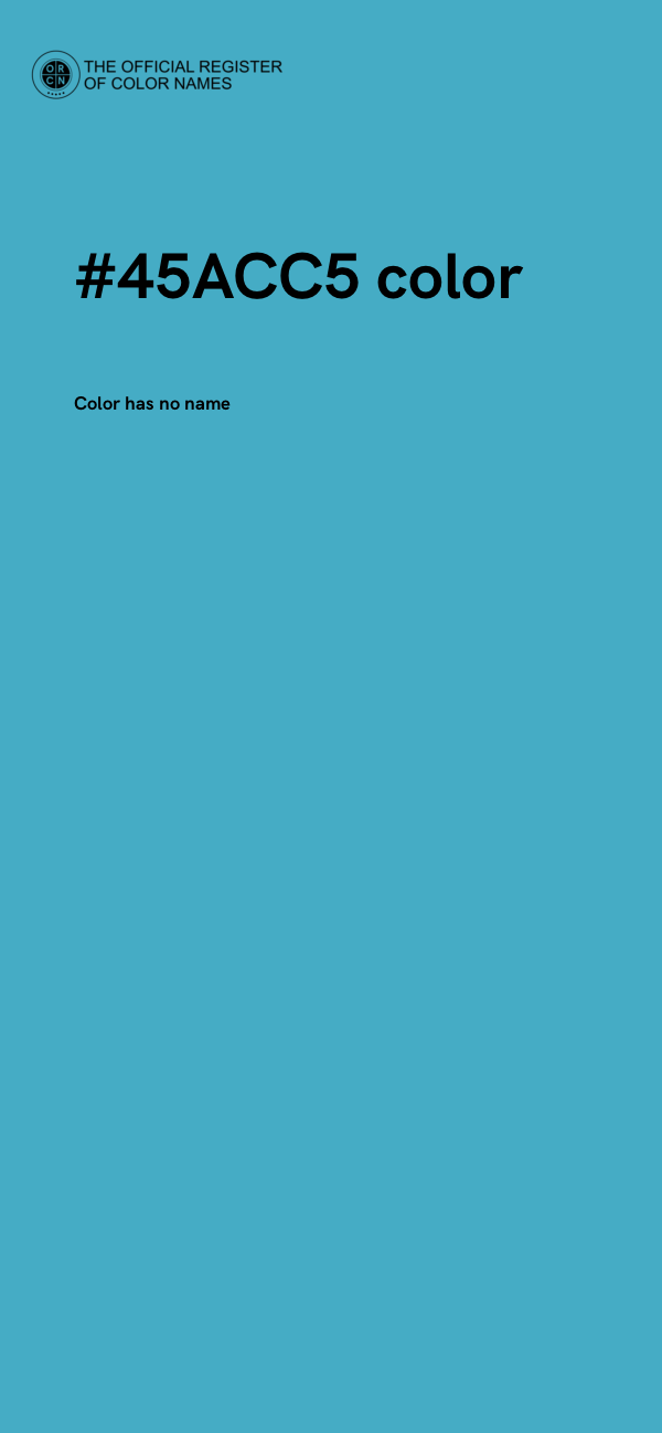 #45ACC5 color image